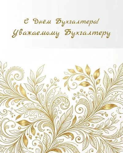 открытка с днём бухгалтера!